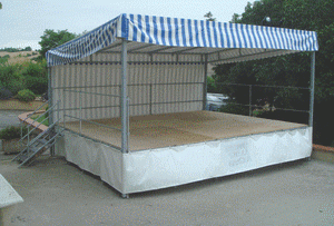 Podium complet 6x3.60m Vénasque sans treuils